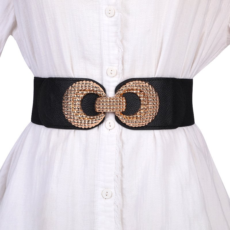 fashion accessories nylon webbing canvas flexible gold buckle waist woman belt
