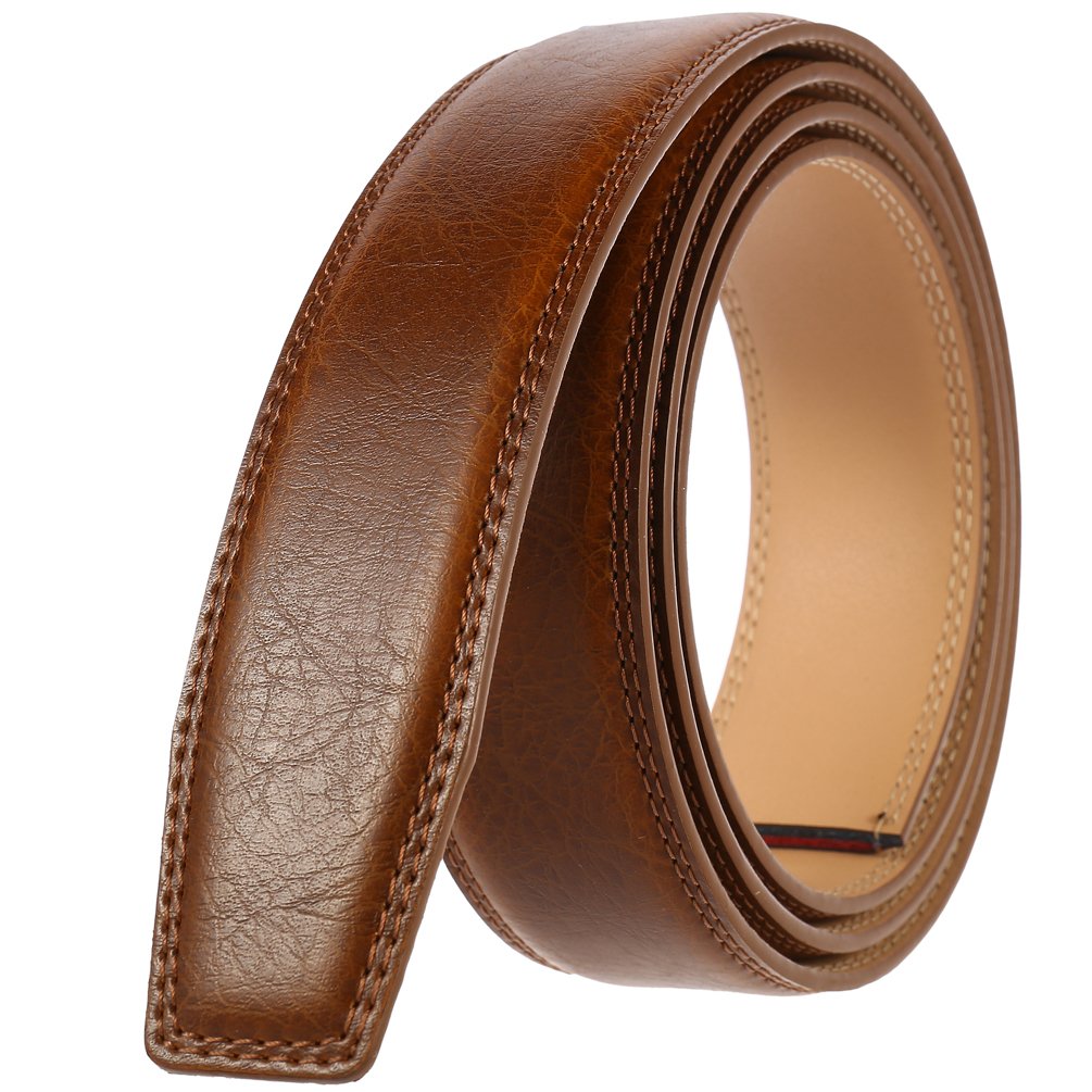 LY35-122 High Quality Leather Belt for Men without buckle