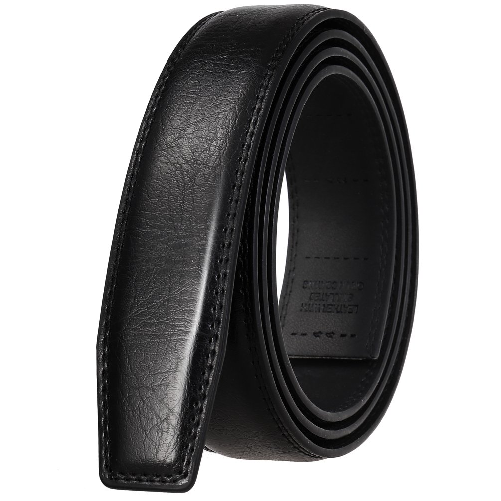 LY35-122 High Quality Leather Belt for Men without buckle