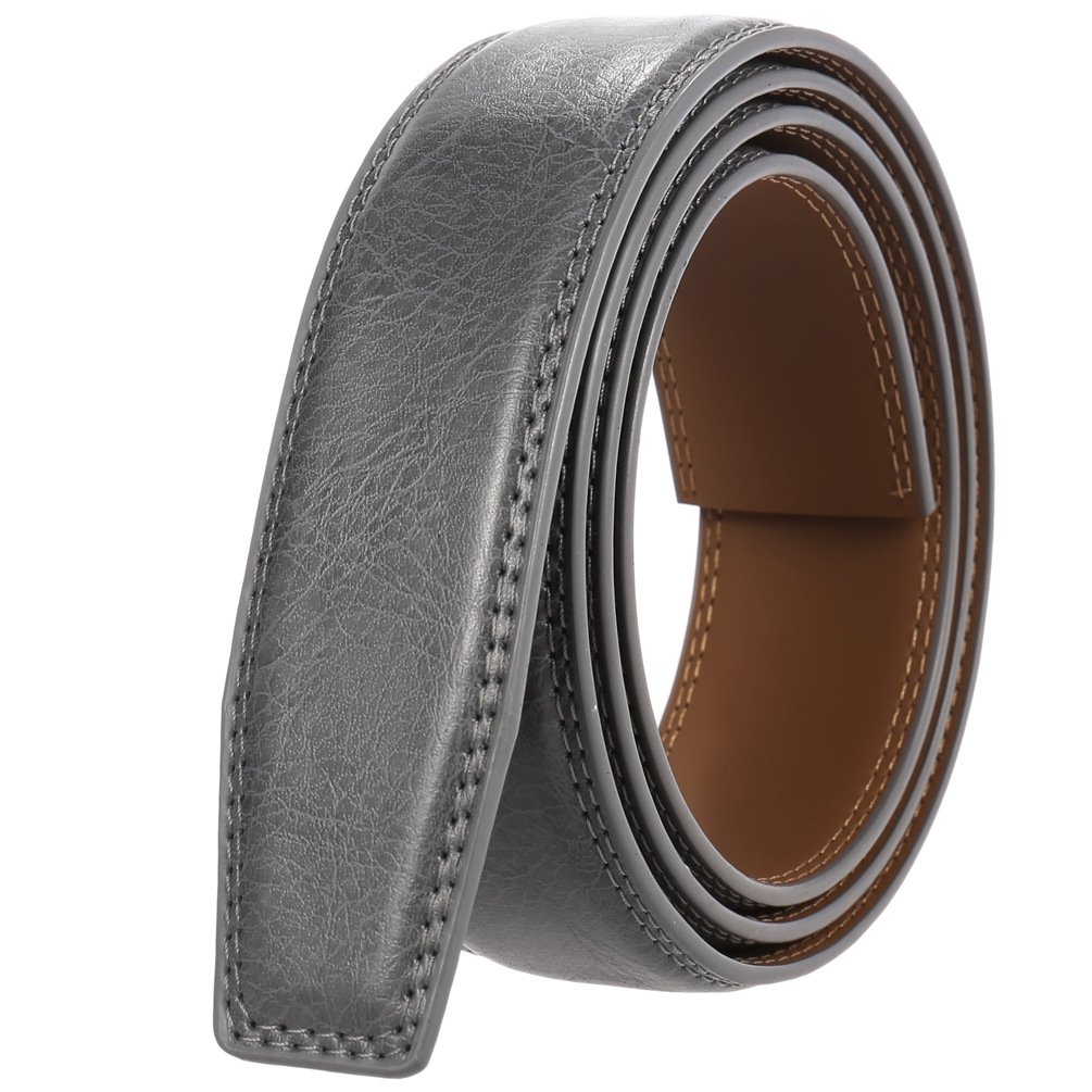 LY35-122 High Quality Leather Belt for Men without buckle