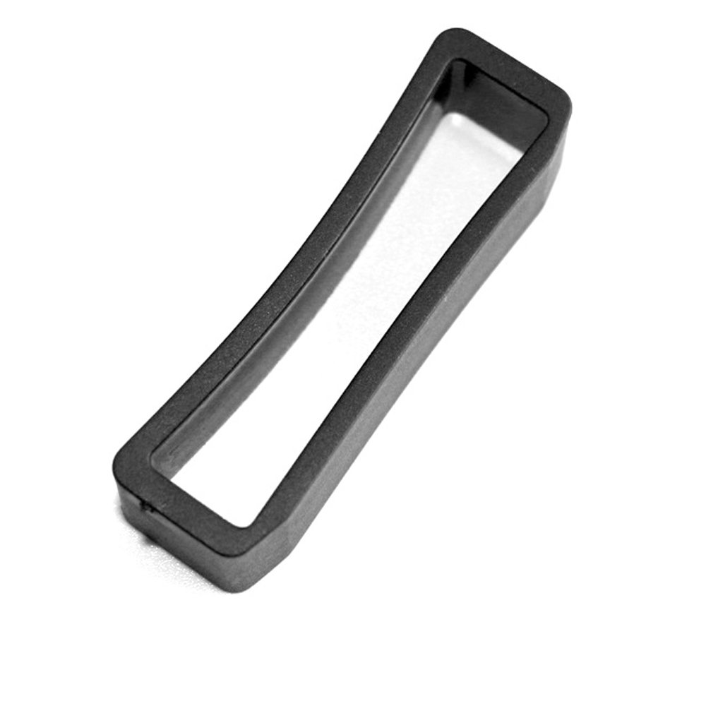 Black Plastic Belt Loop Keeper Square Loop Buckles Belt Harness Backpack Straps Plastic Square Buckles