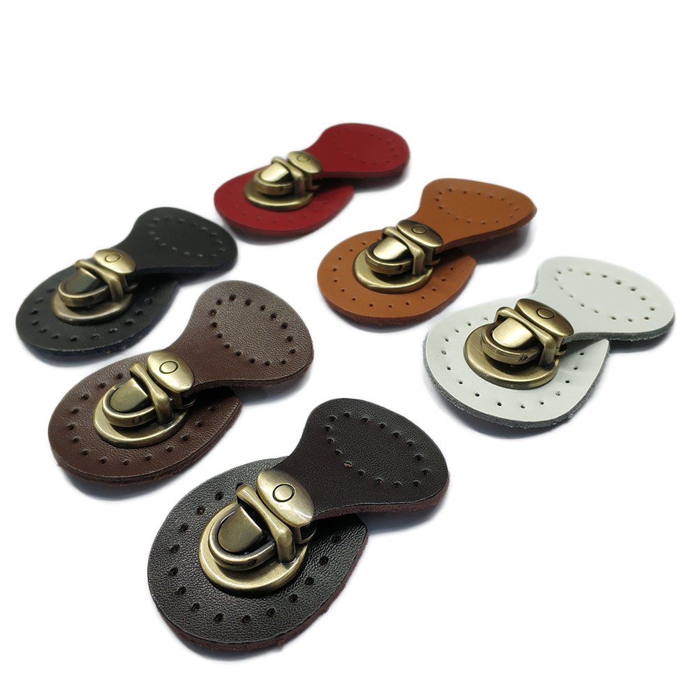 Leather Bag Lock Fashion Handbag Hasp Buckle Women Shoulder Bag Mortise Lock Clasps Closure DIY Hardware Accessories