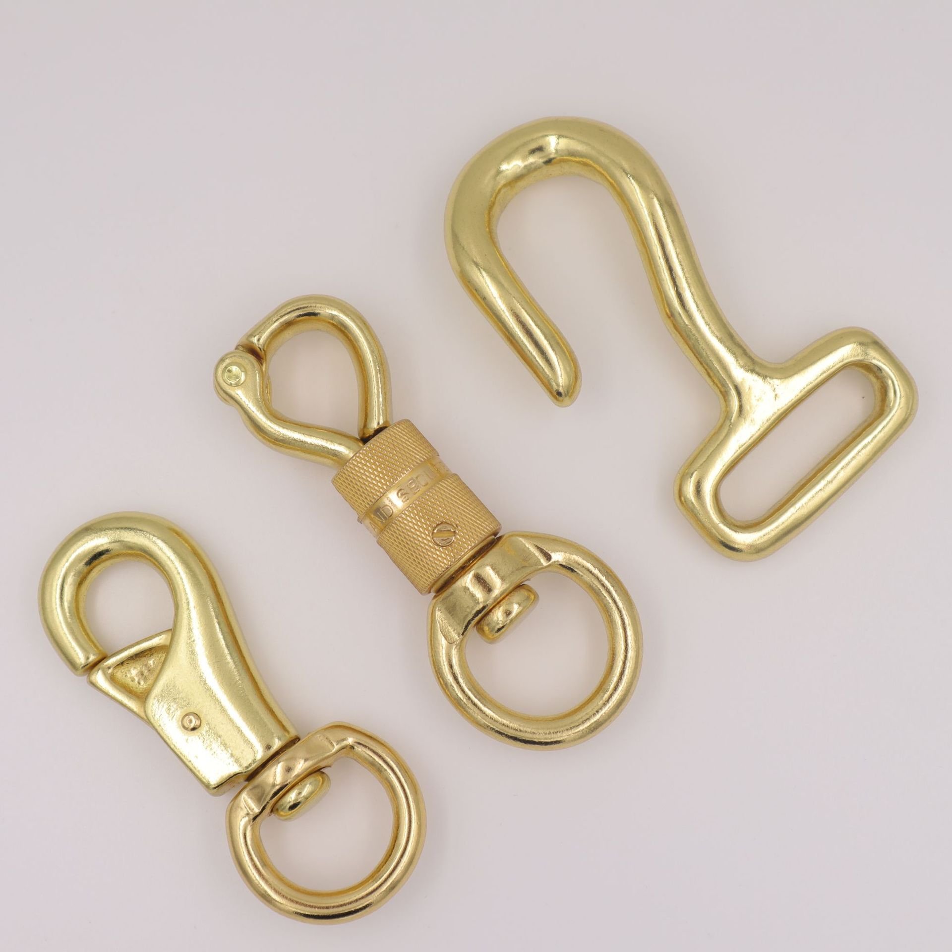 DWDP Bag accessories swivel solid brass snap hook