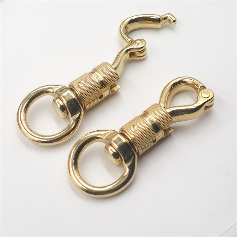 DWDP Bag accessories swivel solid brass snap hook