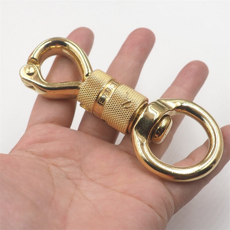 DWDP Bag accessories swivel solid brass snap hook