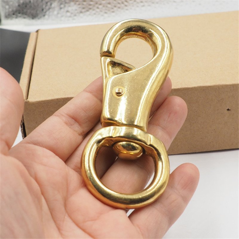 DWDP Bag accessories swivel solid brass snap hook