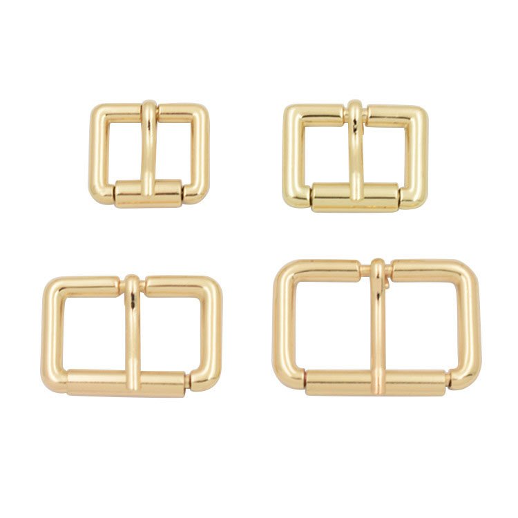 Cheap price high quality bag accessories leather hardware metal square belt pin buckles strap metal adjustable belt buckles