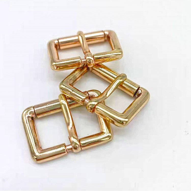 Cheap price high quality bag accessories leather hardware metal square belt pin buckles strap metal adjustable belt buckles