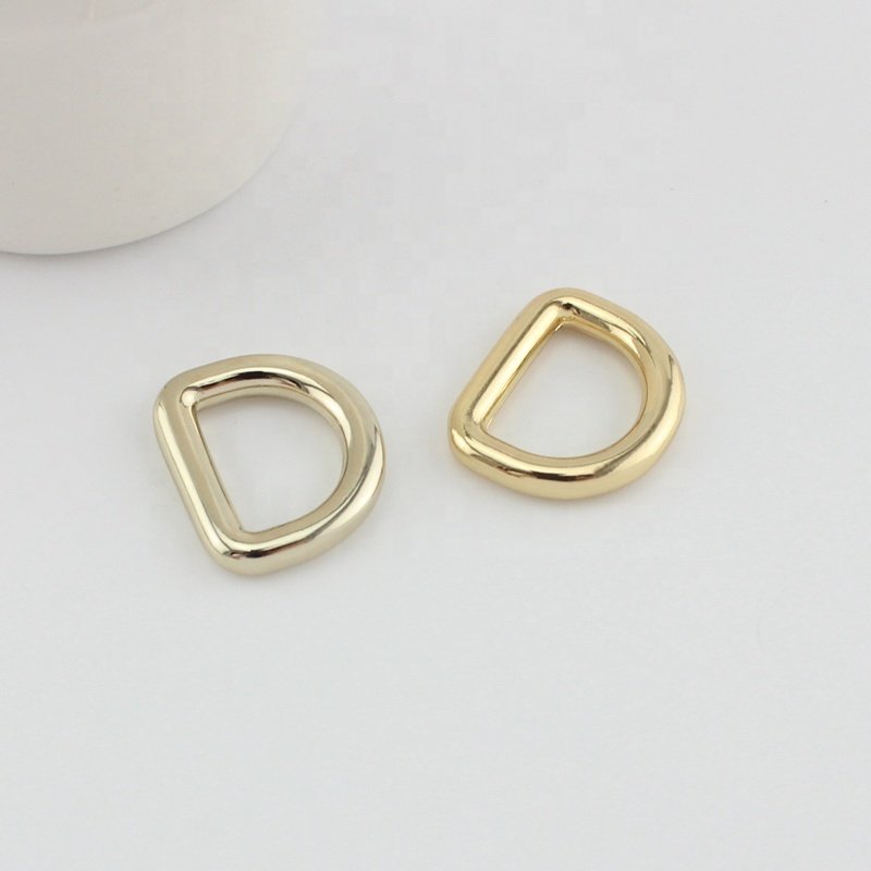 Nolvo World 13*11 mm 1/2" small D ring buckle for bag fittings adjustable ring diy bags parts