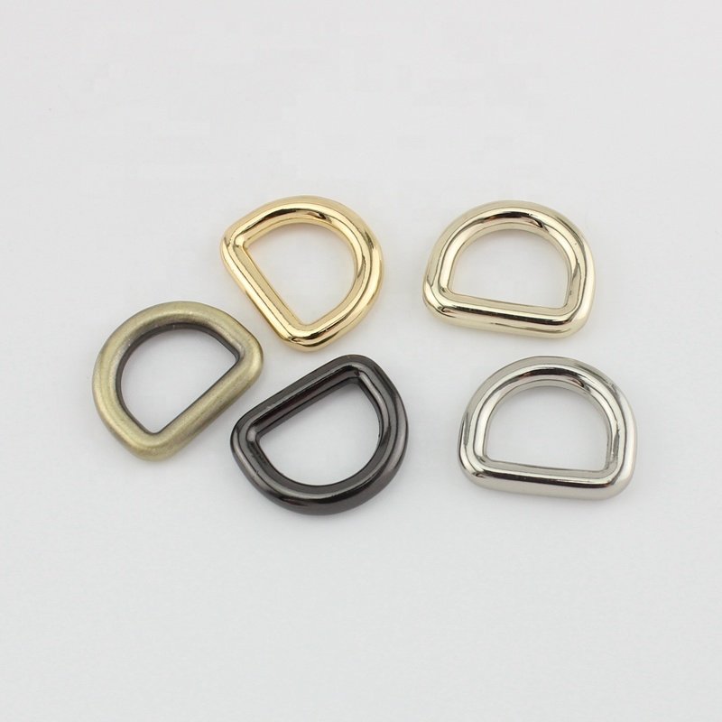 Nolvo World 13*11 mm 1/2" small D ring buckle for bag fittings adjustable ring diy bags parts