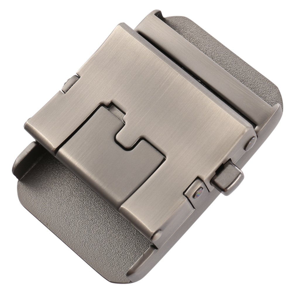 Custom Men's Alloy Automatic Ratchet Belt Buckle for Leather Belt