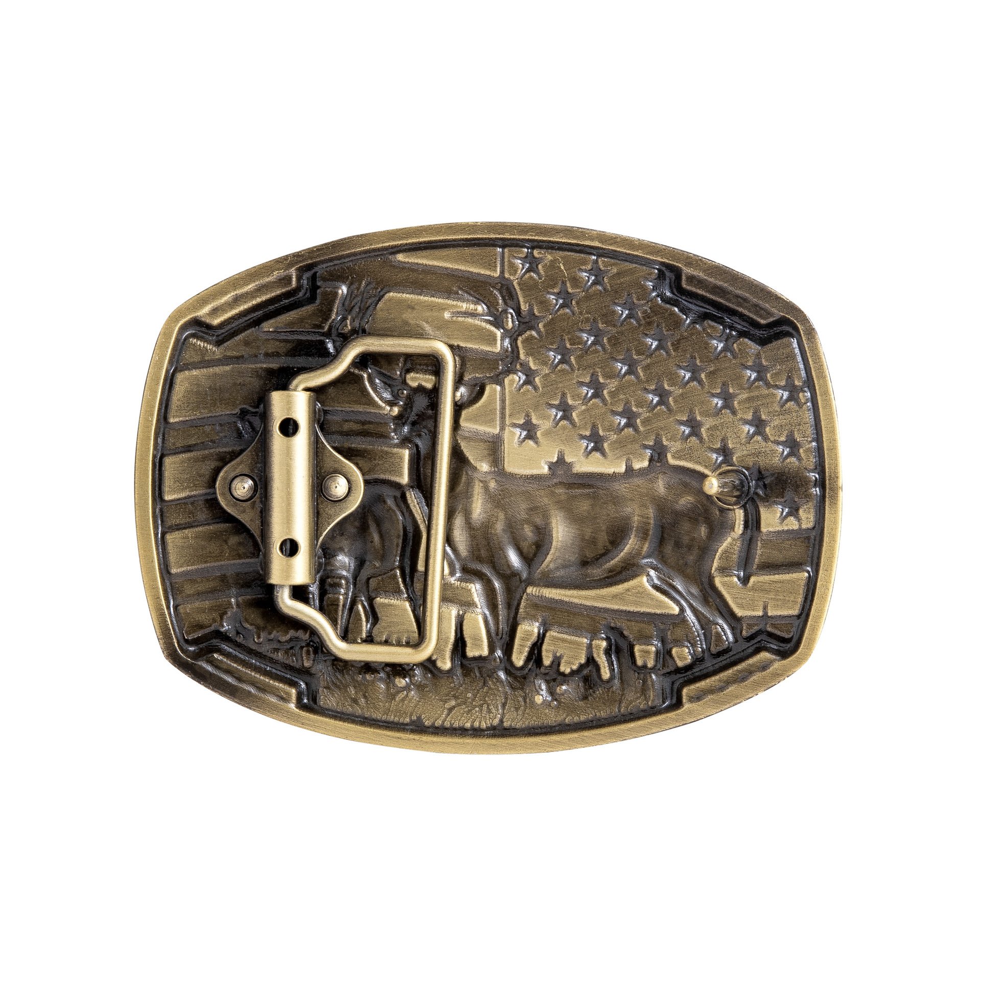 Western Cowboy Mens Belt Buckles 3D Deer pattern Belt Buckle cowgirl belt buckle