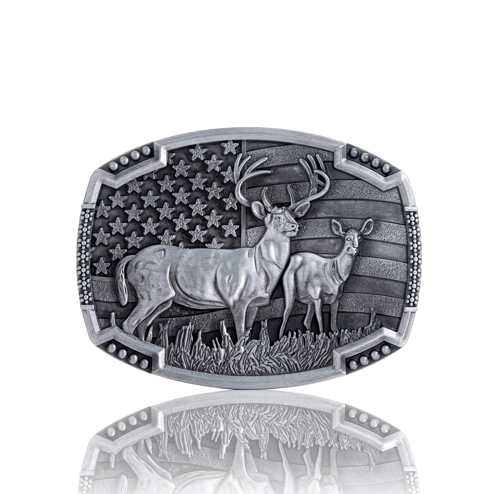 Western Cowboy Mens Belt Buckles 3D Deer pattern Belt Buckle cowgirl belt buckle