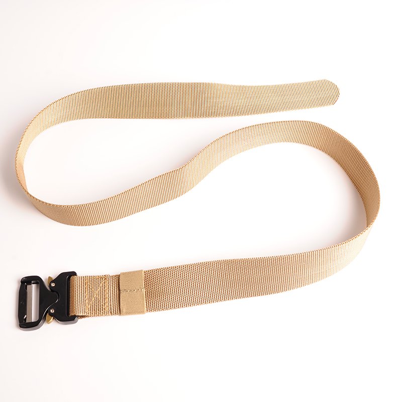 Outdoor Webbing Belt Tactical Belt with Quick Release Buckle Men Black Green Customize