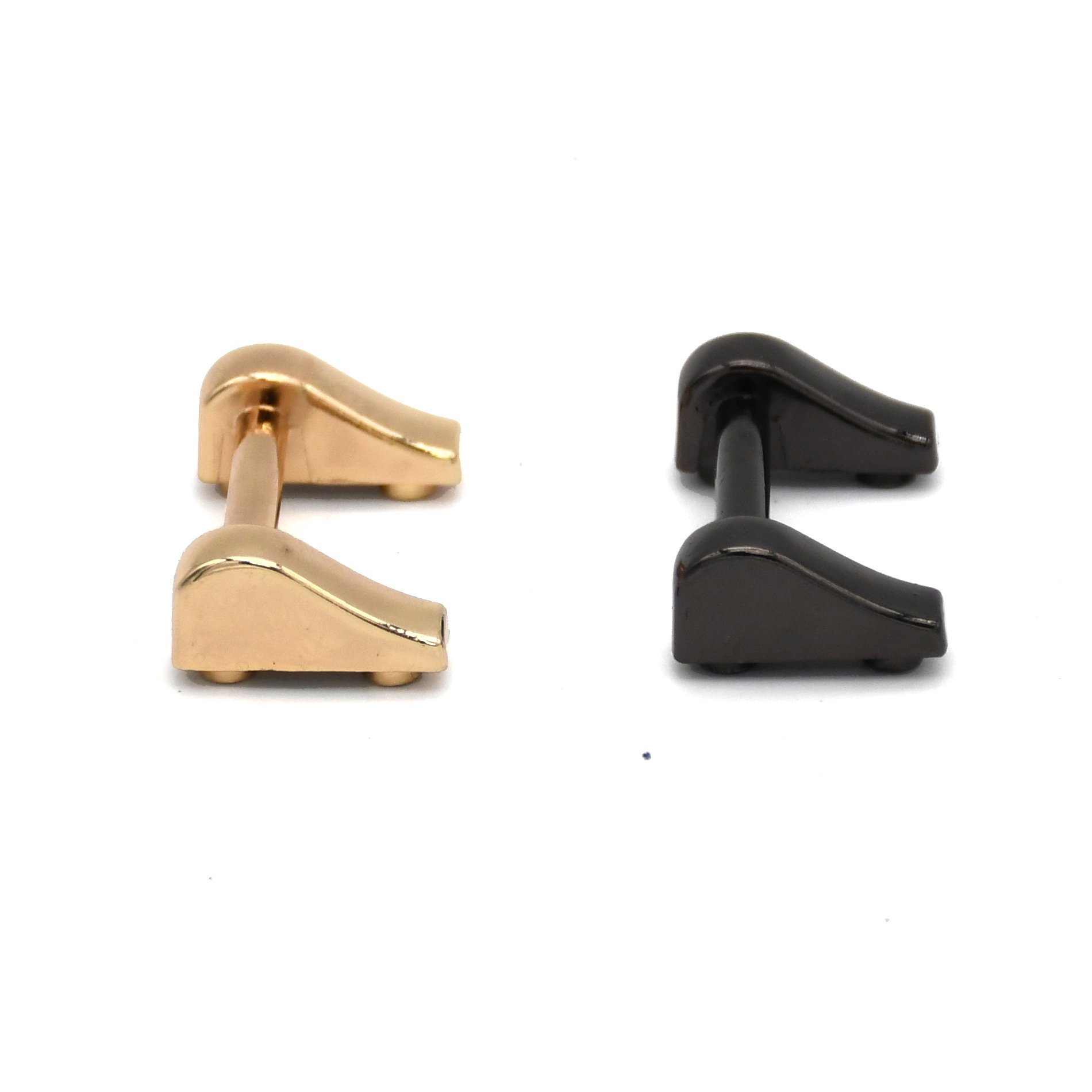 Metal Bag Fitting Hardware Zinc Alloy Side Clip Buckle Screw Strap Connector for Bags Metal Screw Arch Bridge for Handbag Purse
