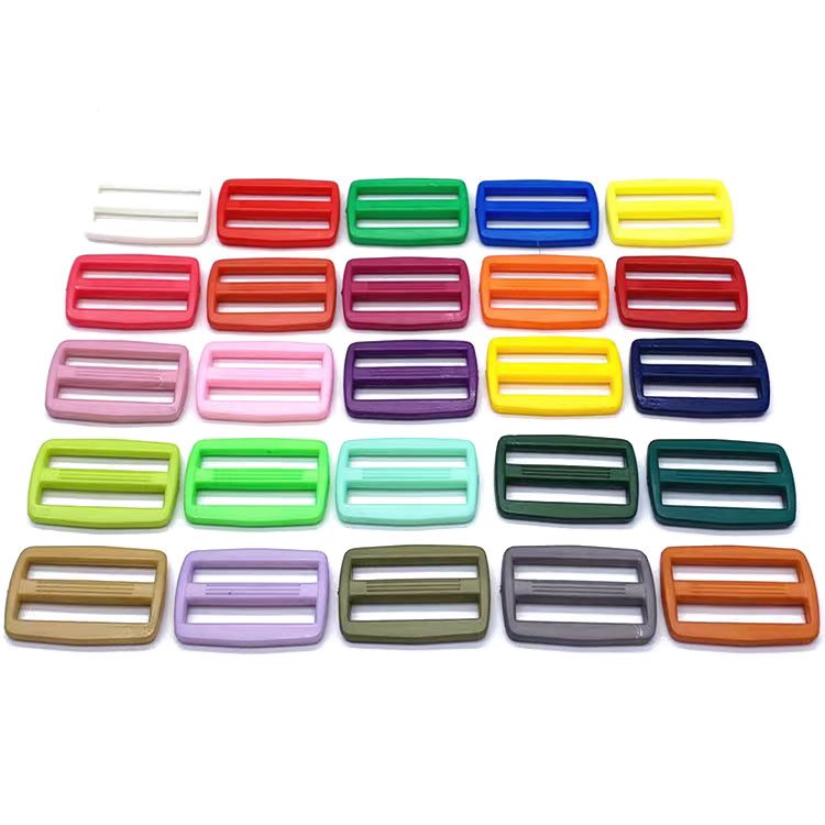 Color Plastic Adjustable Tri Glide Slide Buckle