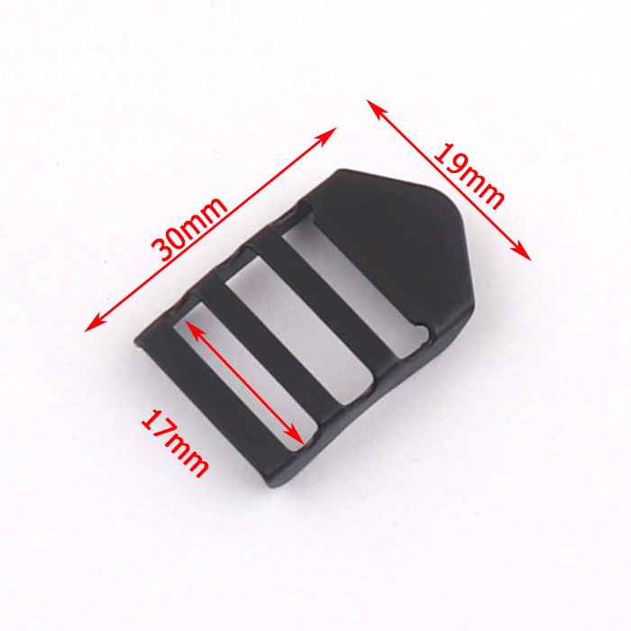 black alloy metal bag backpack slide ladder buckle