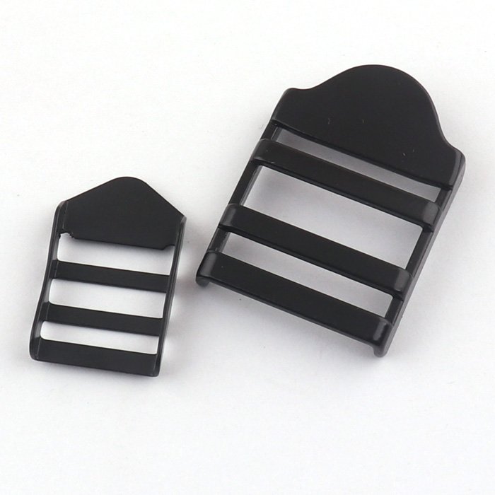 black alloy metal bag backpack slide ladder buckle