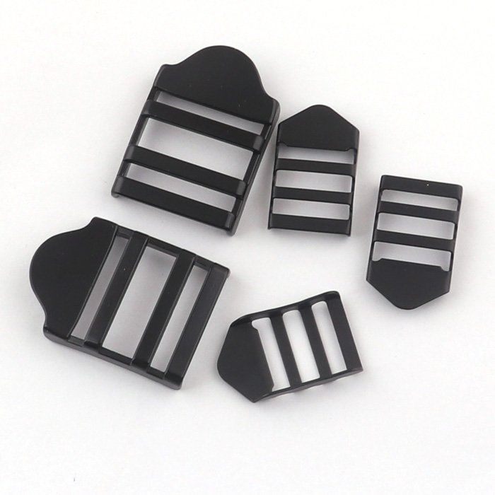 black alloy metal bag backpack slide ladder buckle