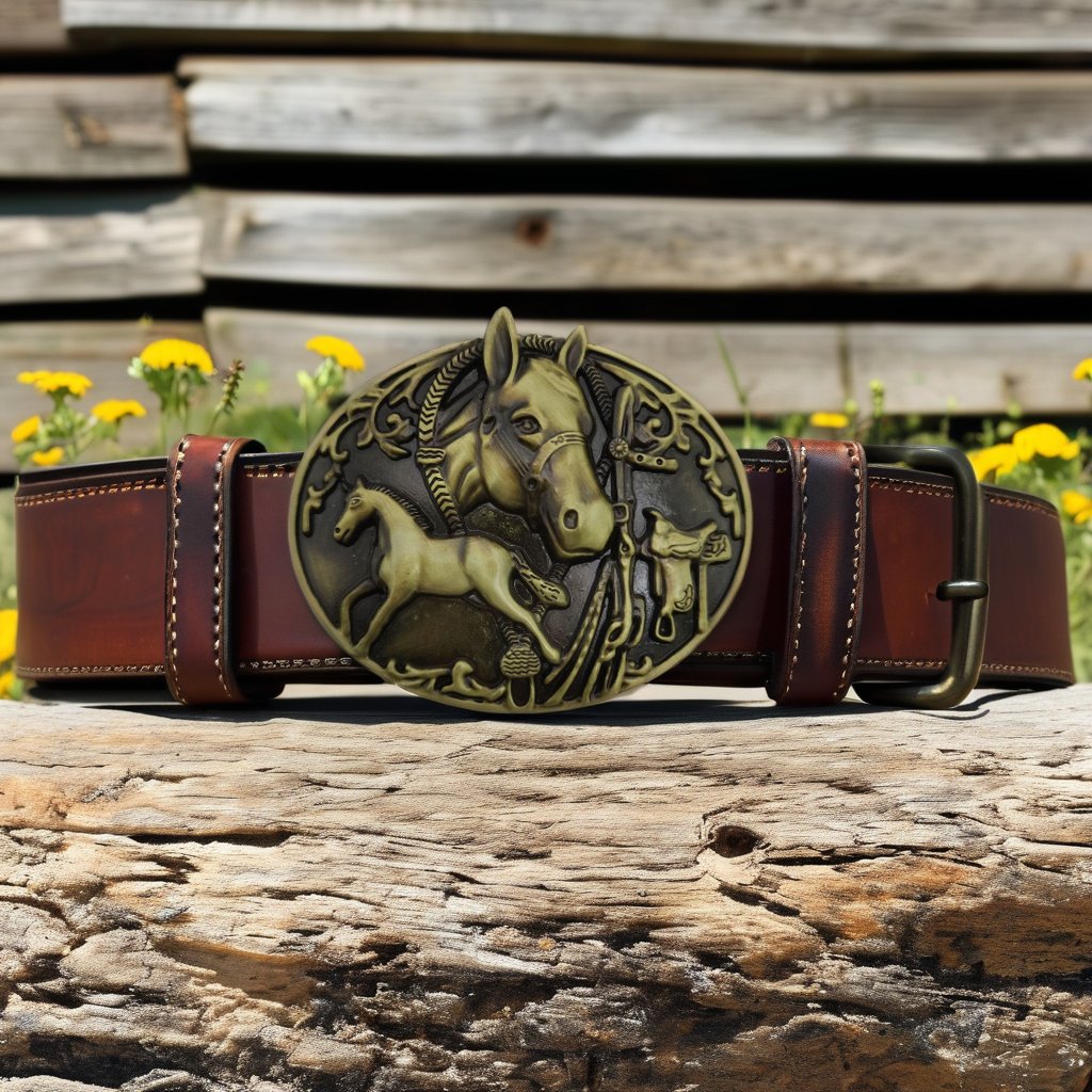 2024 Hot Sale Special Features Western Cowboy Belt Buckles Running Horse Design Men Women's Alloy Buckles Plated Logo