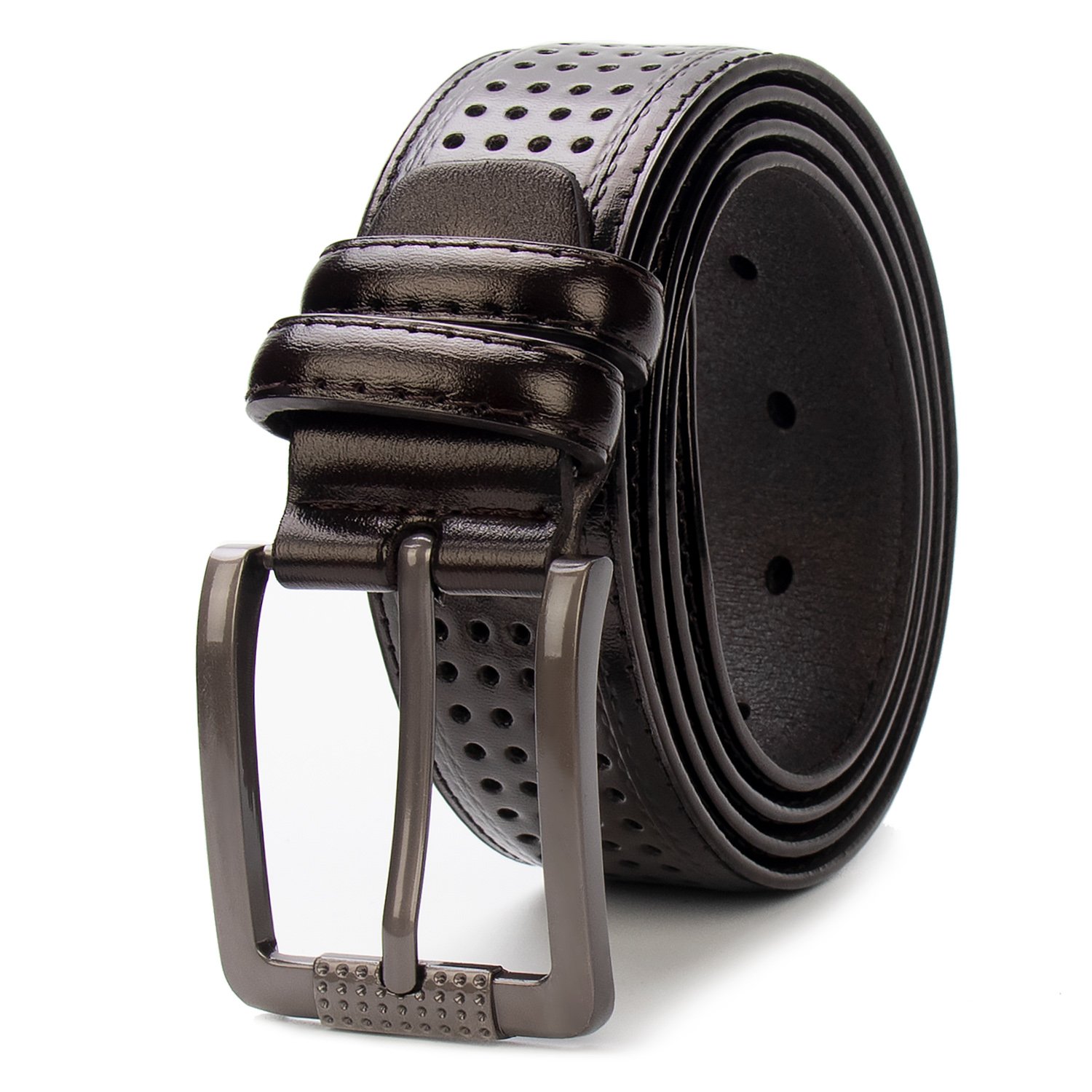 Wholesale customized PU leather belt manufacturer business pin buckle jeans belt Top quality