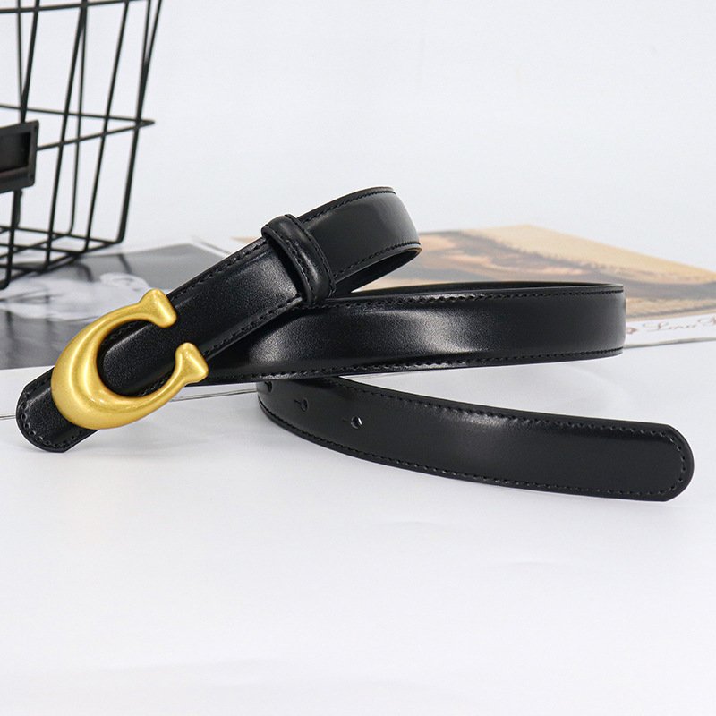 Wanshui Women Skinny Leather Belt Alloy Pin Buckle Black Thin Belt factory Supply Jeans Dress Skinny Belt wholesale