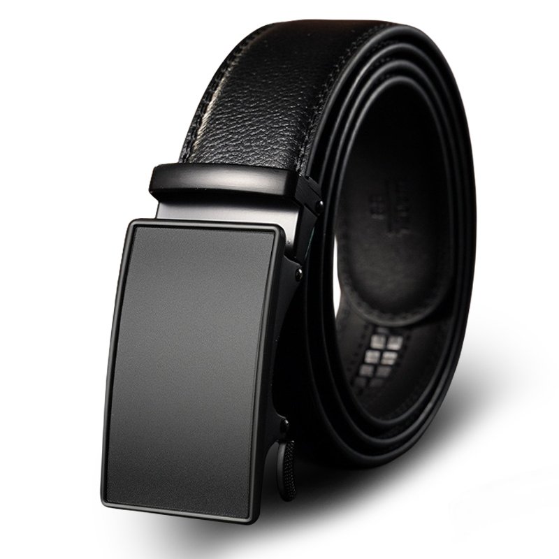 Belt high end leather automatic buckle layer cowhide business mens belt manufacturers wholesale
