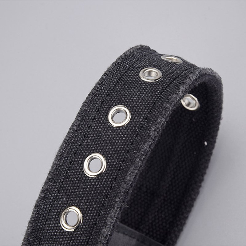 Manufacture Wholesale Casual Cloth Jeans Belts For Men Women Sparkly Blue Canvas Denim Fabric Web Belt with Single Prong Buckle