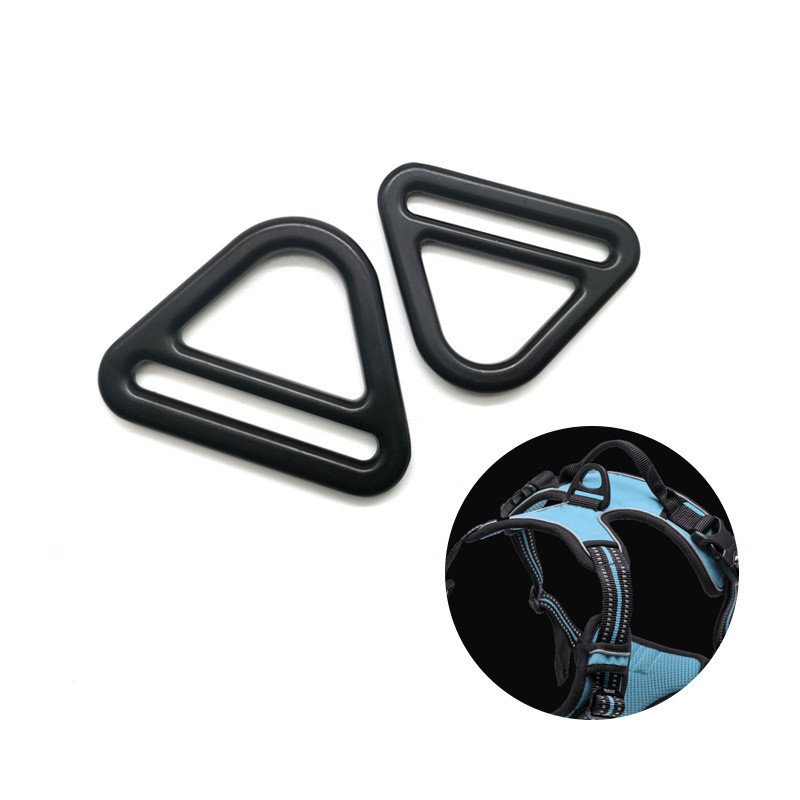 factory sale black 20mm-50mm metal triangle buckle ring buckle for dog collar