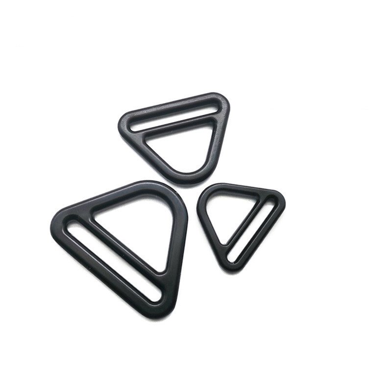 factory sale black 20mm-50mm metal triangle buckle ring buckle for dog collar