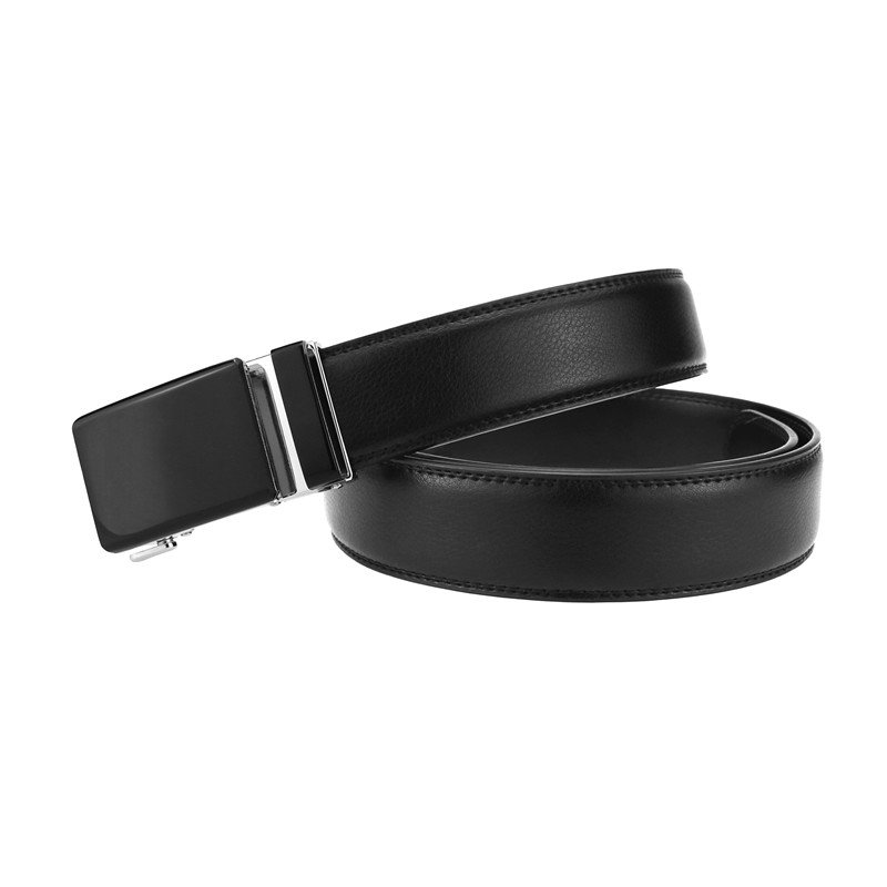 LQbelt Factory Colorful Men's Automatic Buckle Belt Mirror Surface Leather Belts For Men Custom Logo Ratchet Belt wholesale
