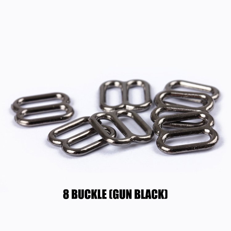 Bra Ring And Slider Metal Hooks Strap Nylon Coated Underwire Plastic Adjustable Shoulder Buckles Underwear Accessories