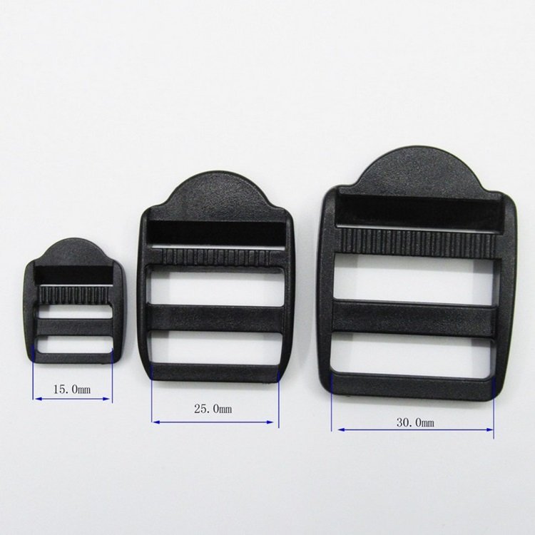 Wholesale 15mm 25mm 30mm High Quality Black Plastic Bag Buckle Adjustable Buckle for Backpack