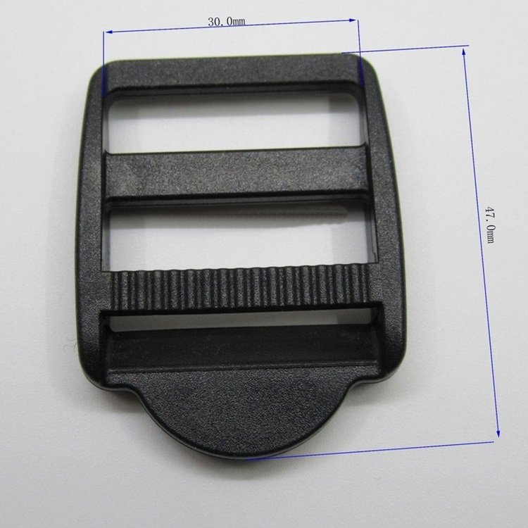 Wholesale 15mm 25mm 30mm High Quality Black Plastic Bag Buckle Adjustable Buckle for Backpack