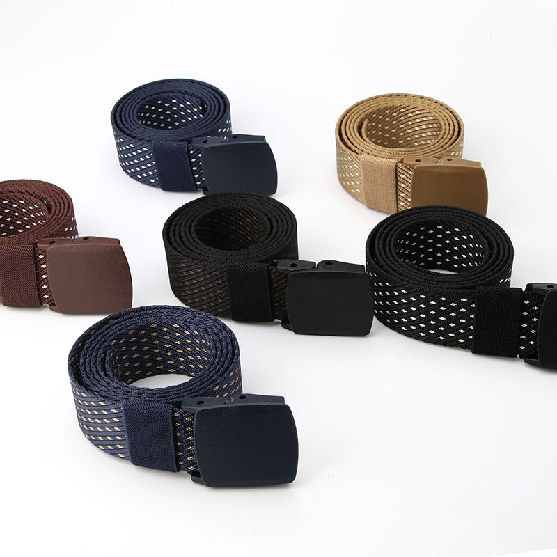 ZY105 Breathable Outdoor Sports Automatic Buckle Waist Belt Nylon Waistband Women Men Canvas Belts