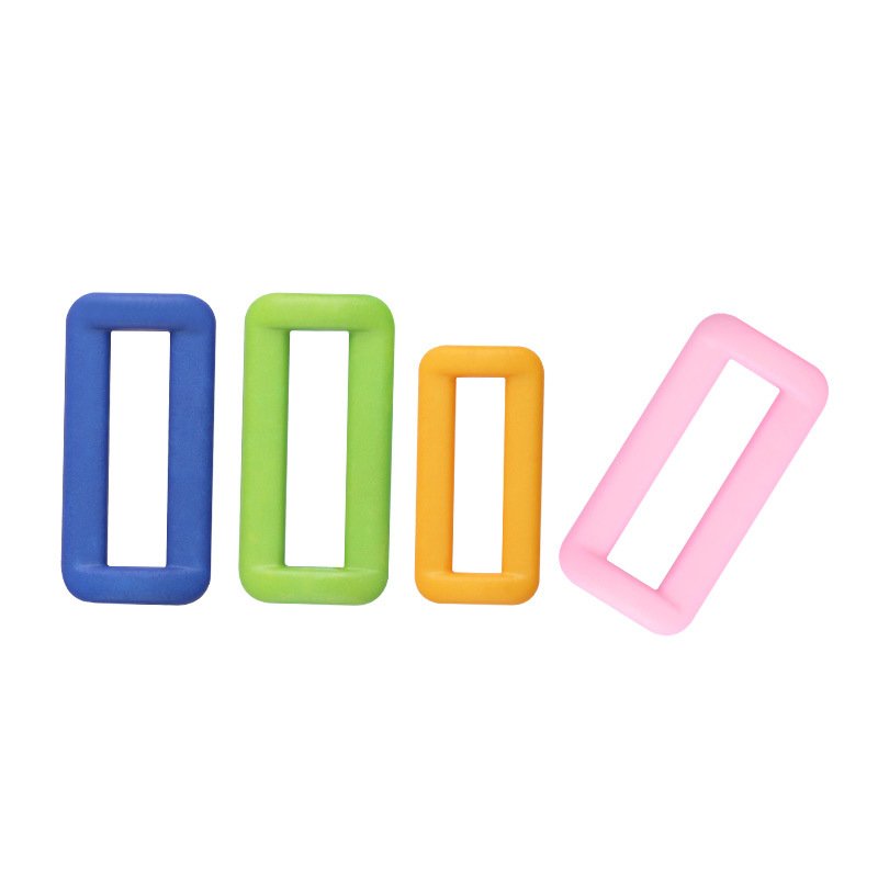 20mm 25mm Colorful Adjustable Plastic Nylon Rectangle Ring Strap Buckle