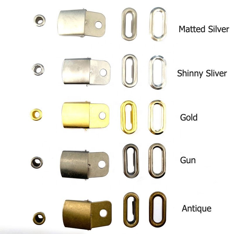 Hat Accessoires Brass Buckle Egg Shape Metal Eyelet
