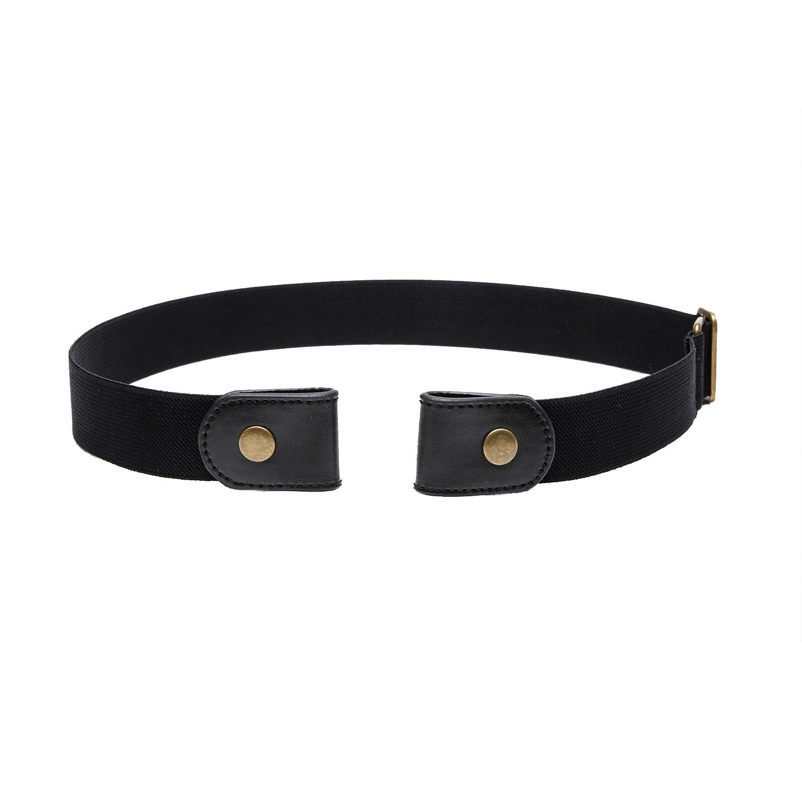 Hot Sale Elastic Waist Belt for Women Casual Stretch Belt with No Buckle Adjustable Invisible Alloy & PU Material Jeans Pants