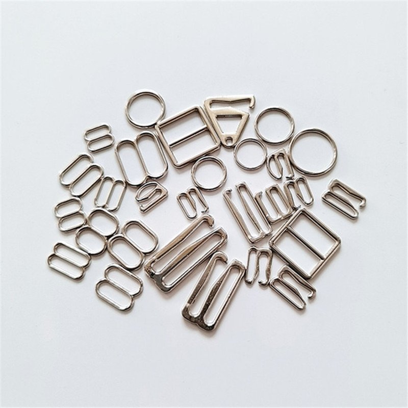 Mingshang Underwear Accessories Metal Bikini Custom Bra Slider Buckle O Ring G Buckle Swimwear bra hook