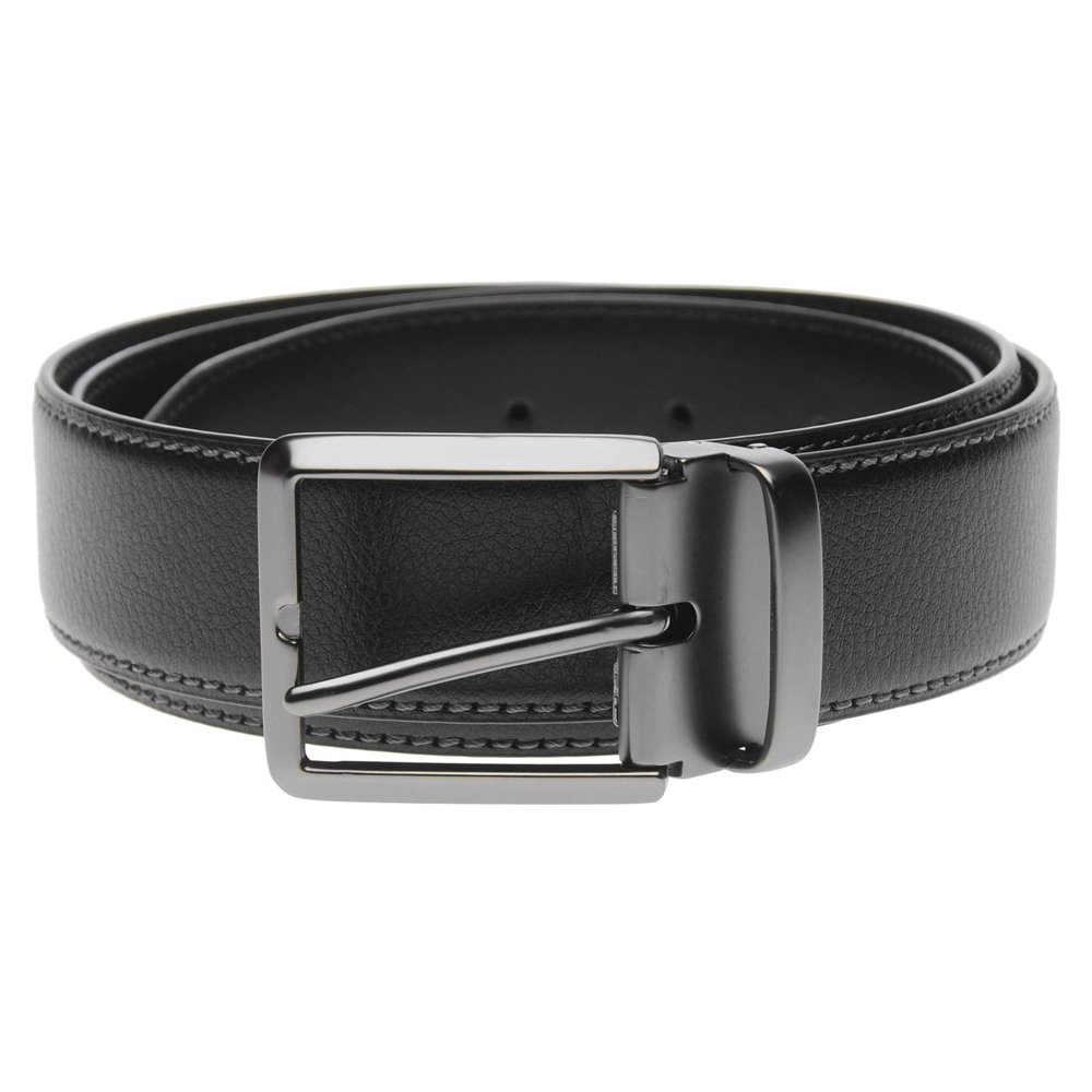 New product Double sided Pin Buckle Genuine Leather Man Belt Gold Buckle Men Belt in wholesale price