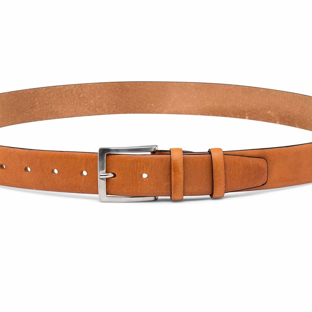 New product Double sided Pin Buckle Genuine Leather Man Belt Gold Buckle Men Belt in wholesale price