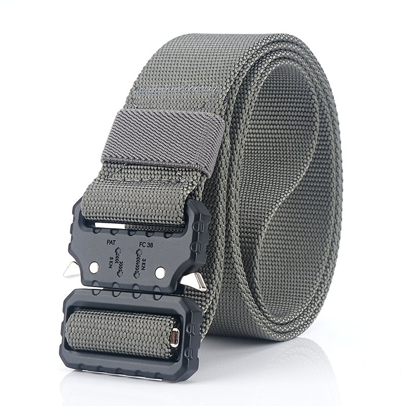 Tactical Buckle Elastic Woven Belt Men's Casual Belt Can Be Customized Logo Tactical Combat Belt