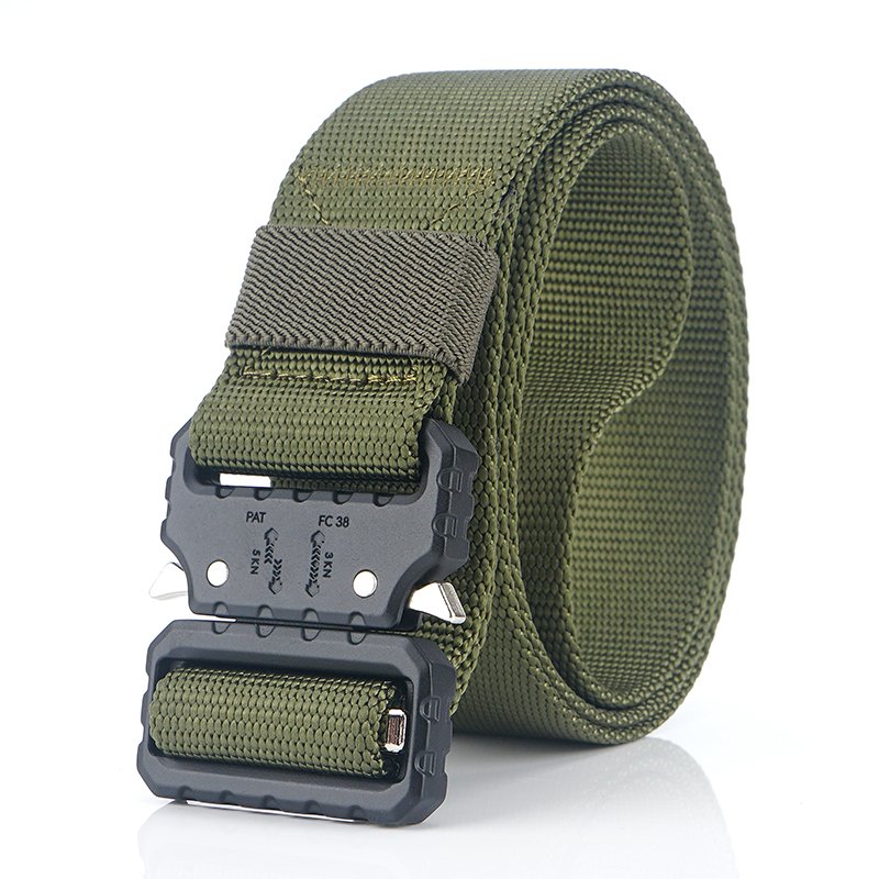 Tactical Buckle Elastic Woven Belt Men's Casual Belt Can Be Customized Logo Tactical Combat Belt