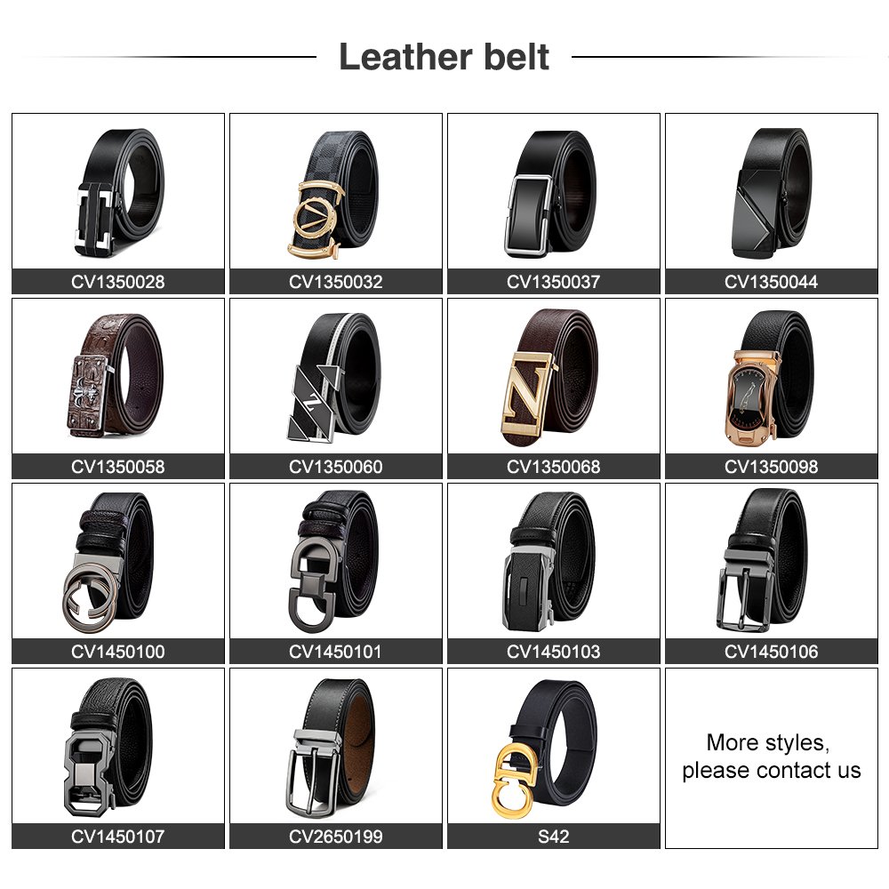 Wholesale customized men leather belt genuine leather alloy pin buckle men's belt
