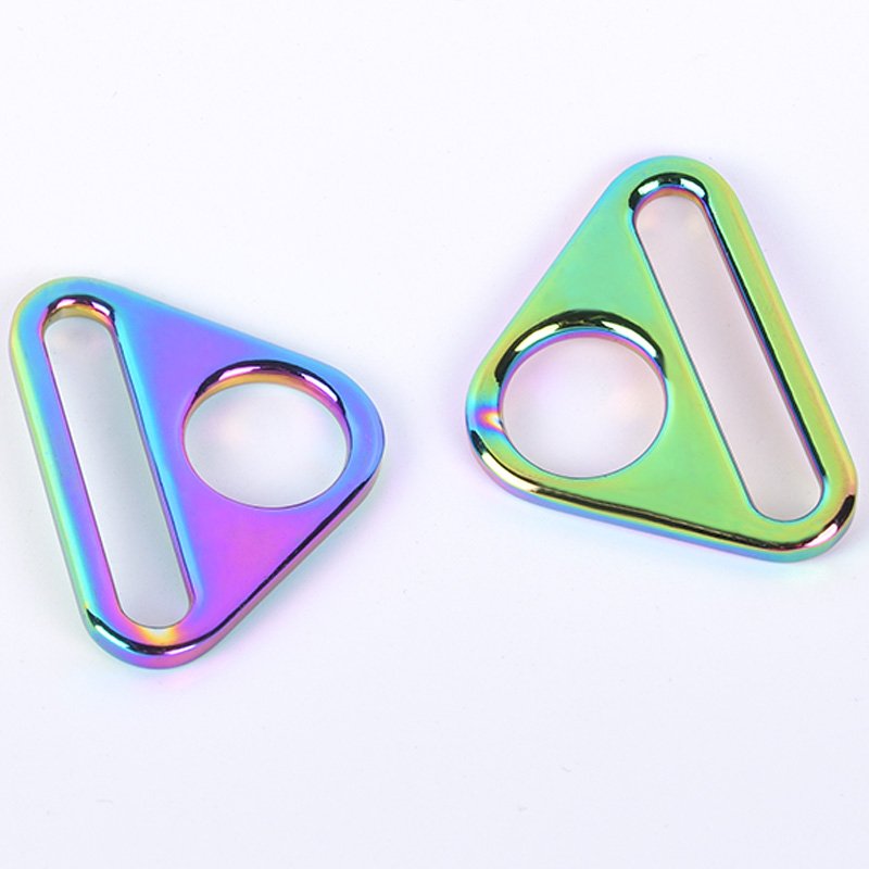 Handbag Triangle Buckle Bag Strap Connector Rainbow Triangle Ring Buckle