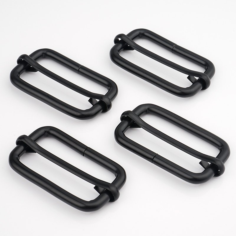 Wholesale Factory Price 38mm Metal Adjustment Buckle Strap Webbing Triglide Buckle 1.5 Inch Adjust Square Buckle