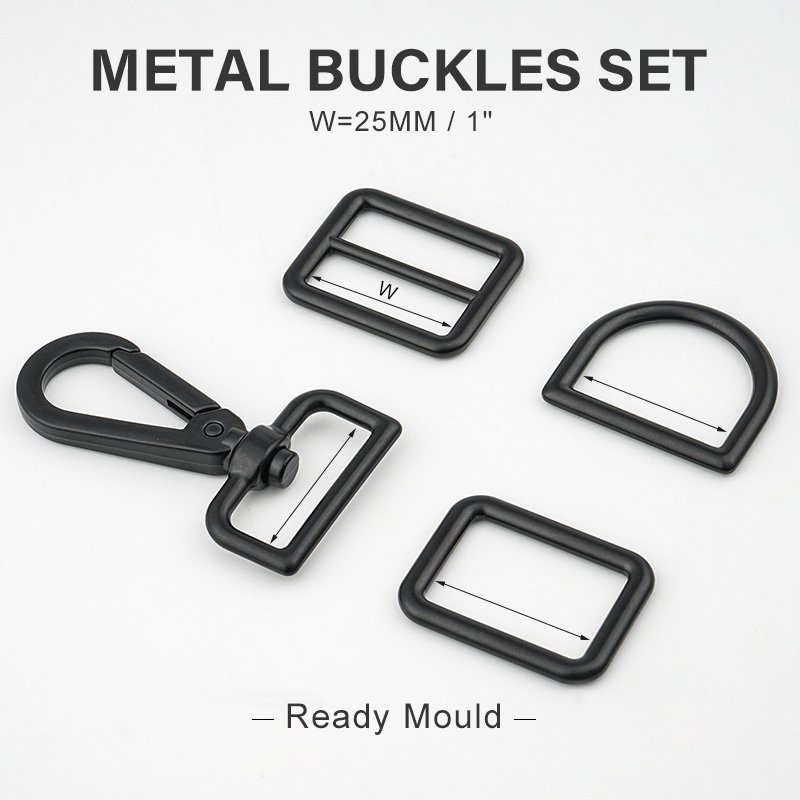 Wholesale Bag Accessories 1" Rainbow D Ring Gold Dog Collar D Ring Custom Handbag Hardware 15 25 38 40mm Buckle Metal D-rings