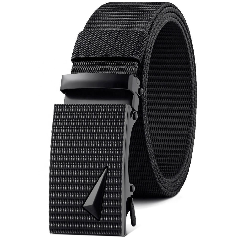Cheap Belt Men's Nylon Belt Plastic Automatic Buckle Outdoor Canvas Belt for Men