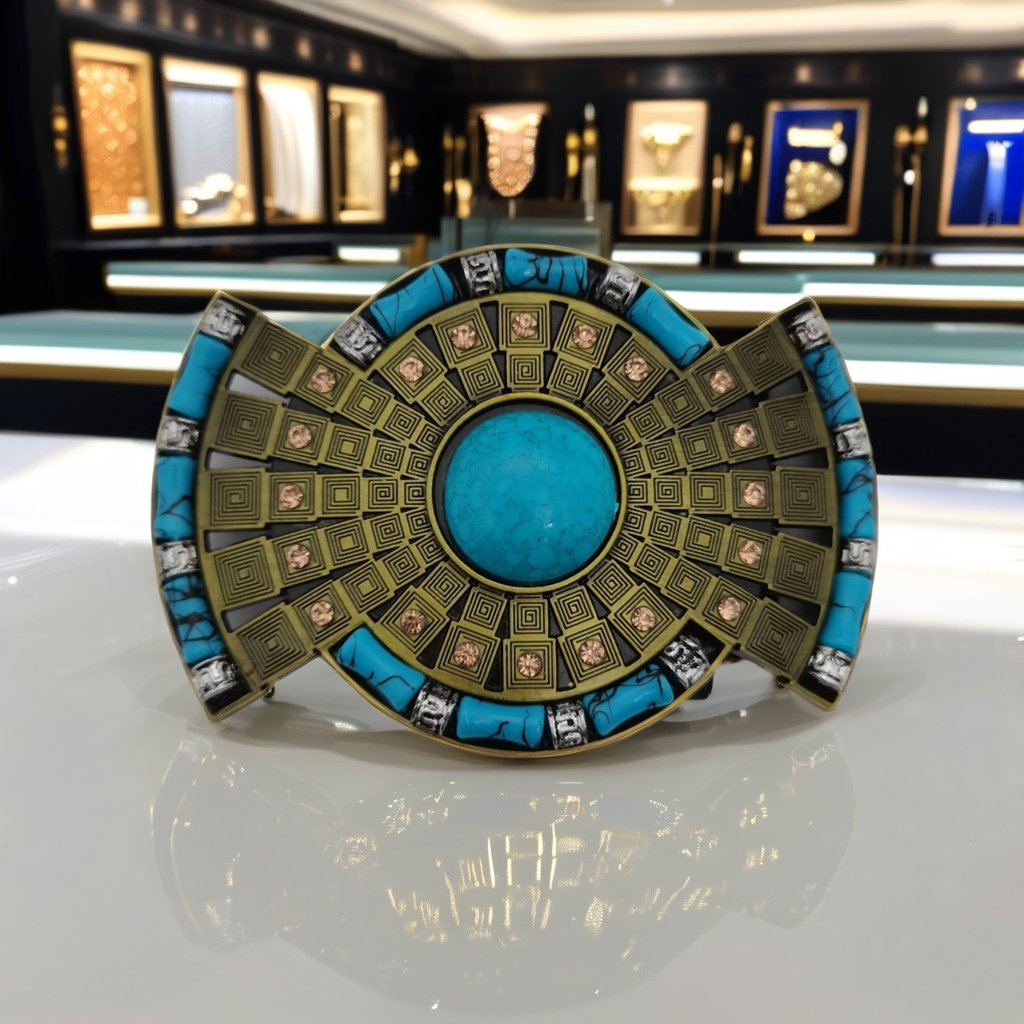 Bohemian Retro Western Belt Buckles Mens Womens Fashion Prong Plate for Leather Belt Alloy Material Indias Style