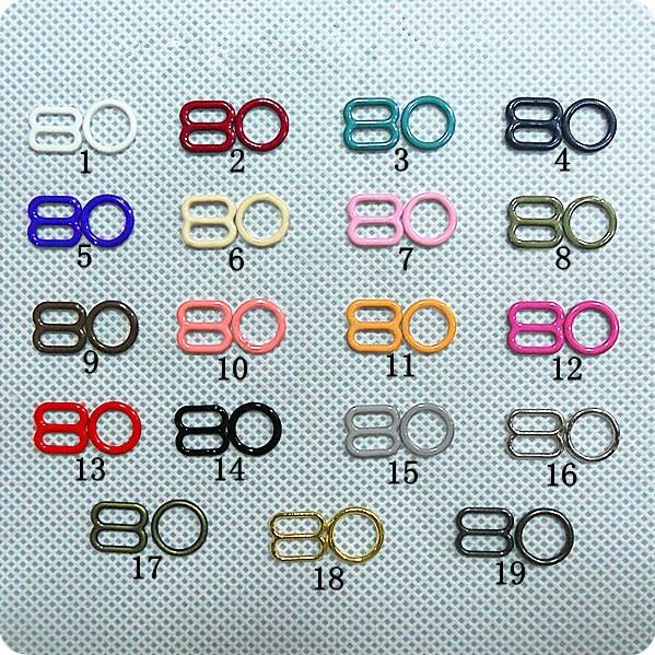 Custom high quality different size and color garment swimsuit bra underwear accessories lingerie buckles